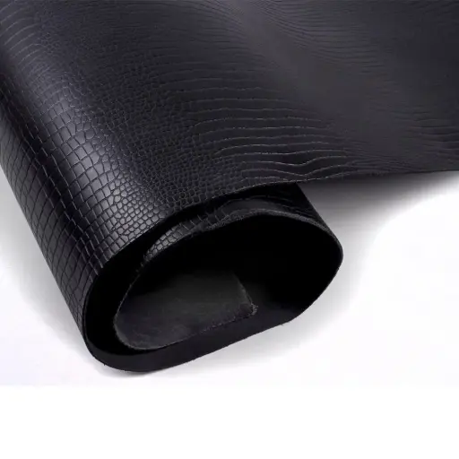 [CUE1413] Cuero Flor Vacuno (Negro)